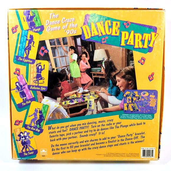 Vintage 1991 Dance Party Craze Game of the 90's Golden Near Complete Kids Teens - Picture 2 of 6
